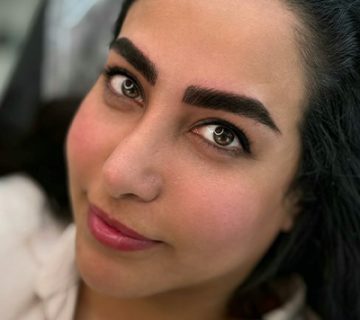 نمونه کار هاشور ابرو قبل و بعد1